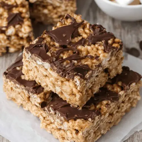 Chocolate Peanut Butter Rice Krispie Treats