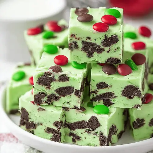 Christmas Mint Oreo Fudge