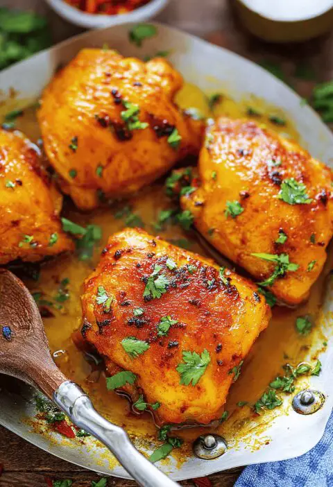Harissa Chicken Thighs