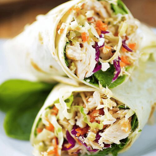 Ramen Chicken Salad Wraps
