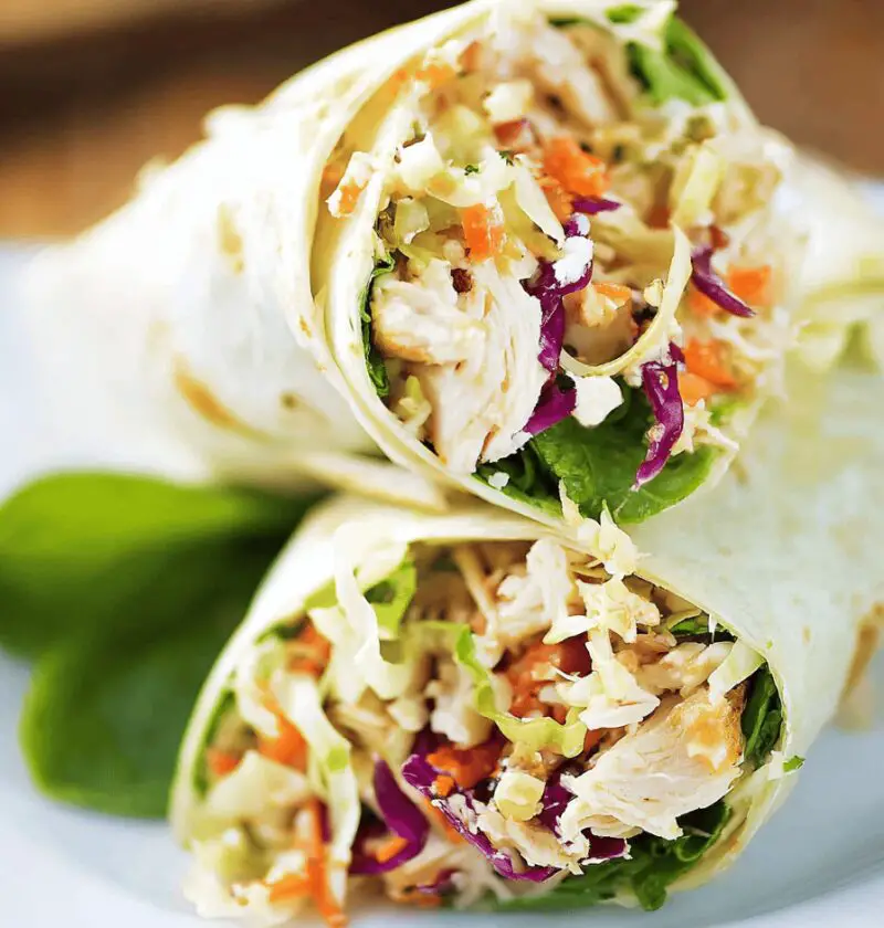 Ramen Chicken Salad Wraps