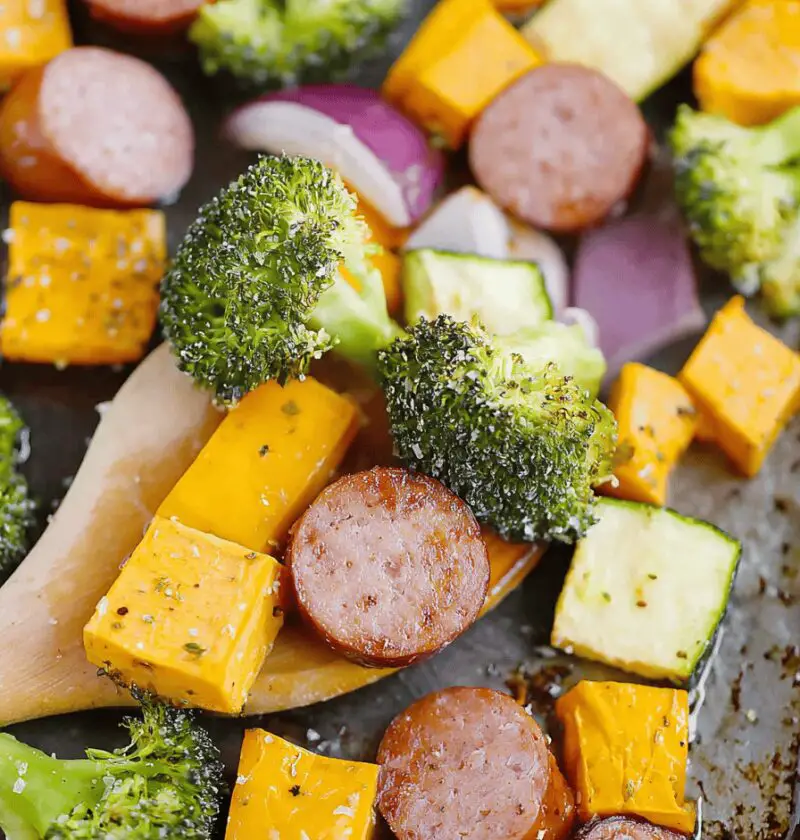 Sheet Pan Sausage And Veggies