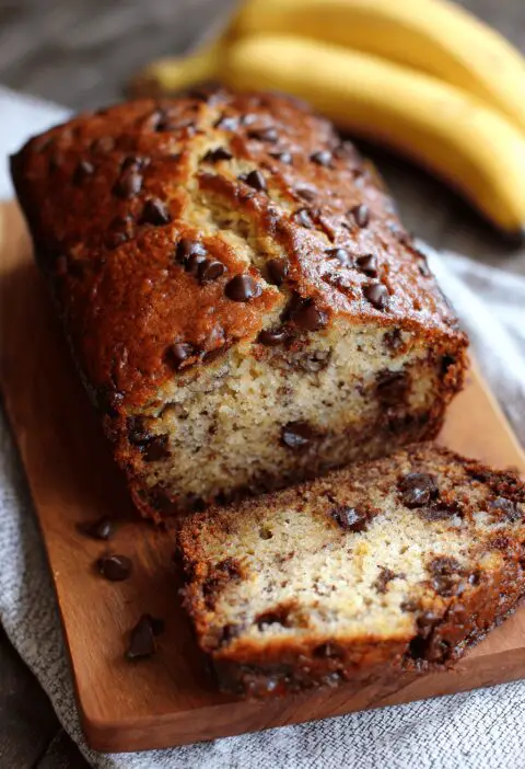 Chocolate Chip Banana Bread Recipe