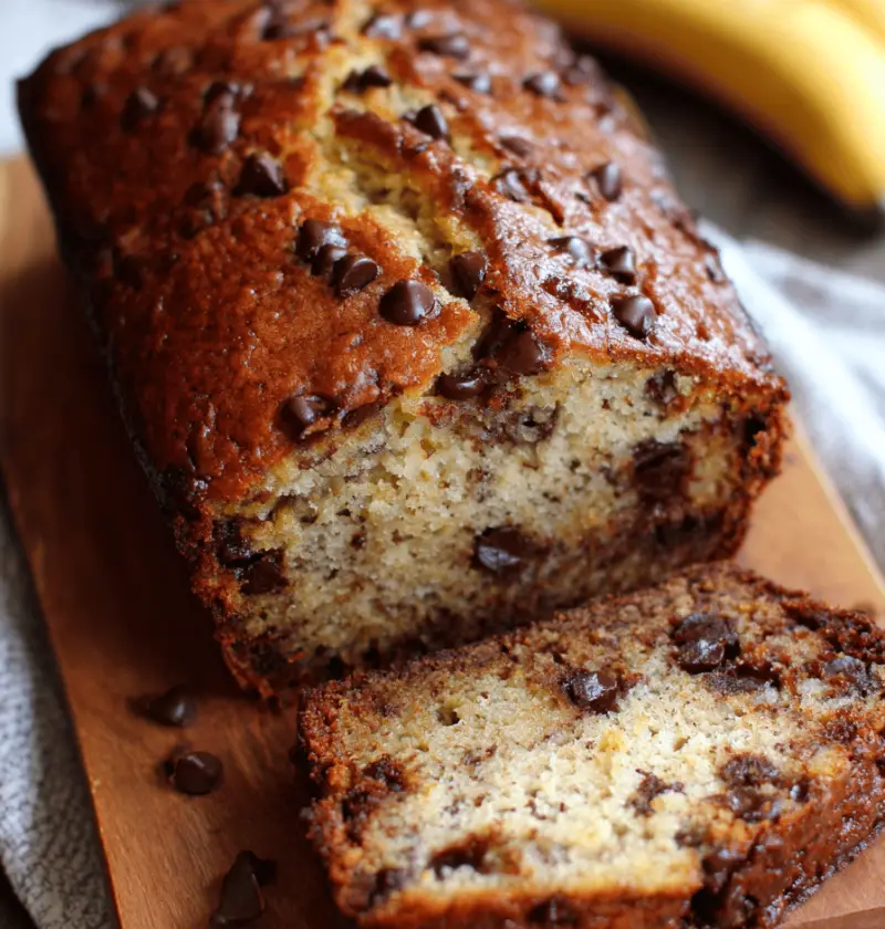 Chocolate Chip Banana Bread Recipe