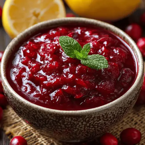 Cranberry Sauce Recipe