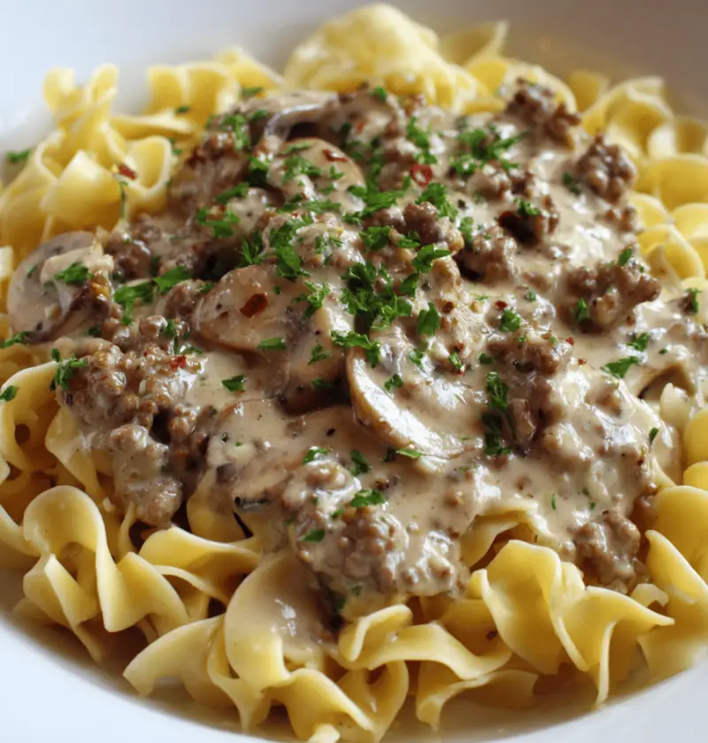 Ground Beef Stroganoff Recipe