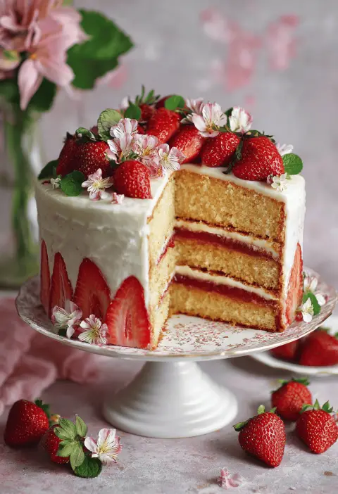 Strawberry Cake Recipe