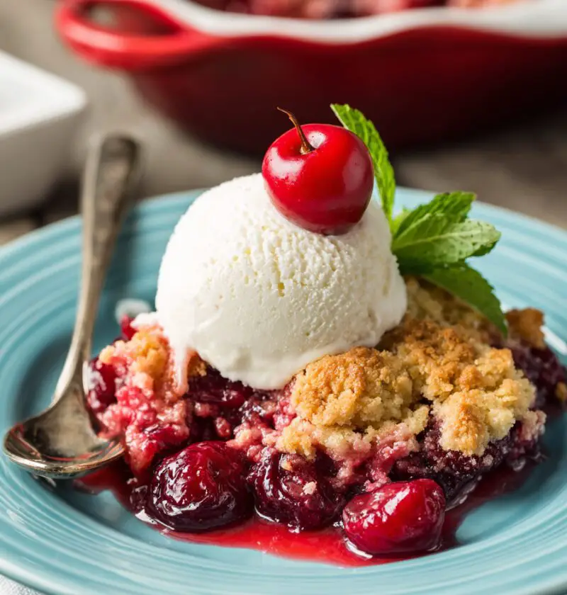 3 Ingredient Cherry Dump Cake Recipe