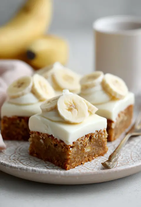 Banana Bread Bars with Cream Cheese Frosting Recipe