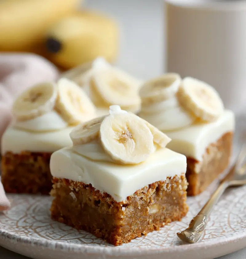 Banana Bread Bars with Cream Cheese Frosting Recipe