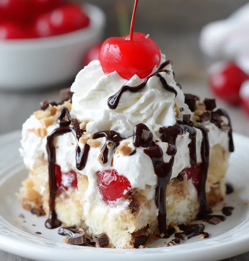 Banana Split Dump Cake Recipe
