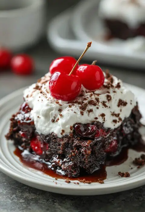 Black Forest Dump Cake Recipe