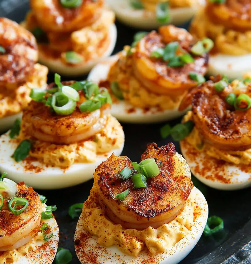 Cajun Shrimp Deviled Eggs Recipe