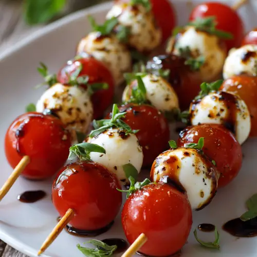Caprese Skewers with Glaze Recipe