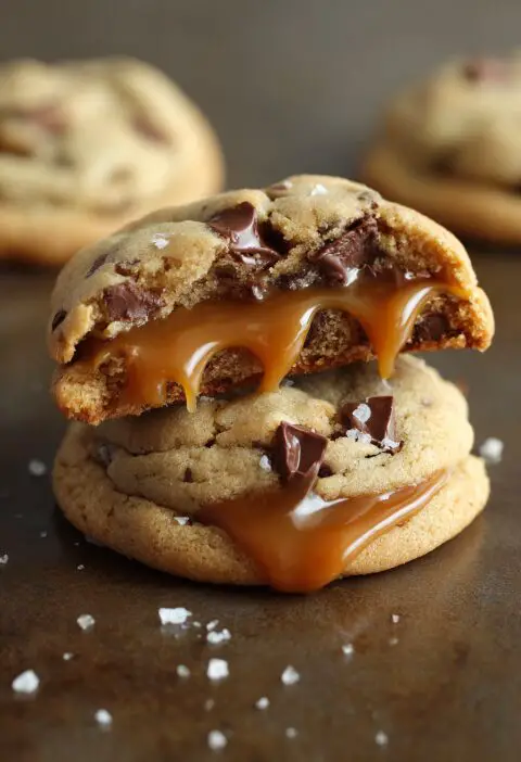 Caramel Stuffed Cookies Recipe