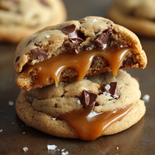 Caramel Stuffed Cookies Recipe