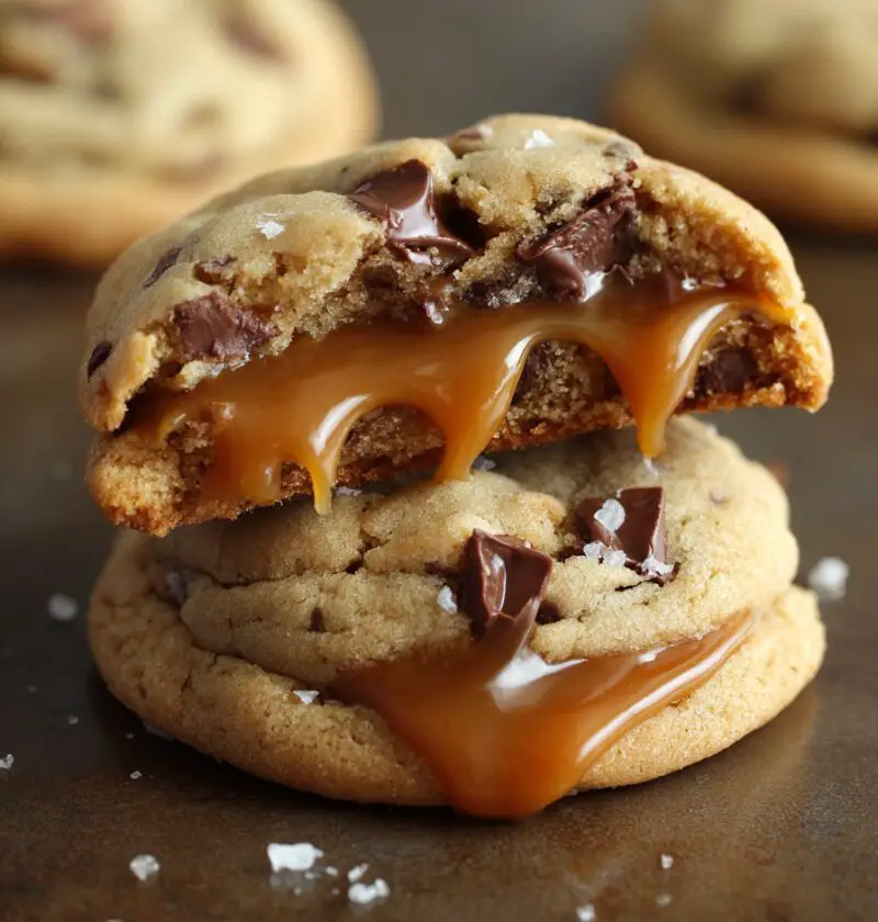 Caramel Stuffed Cookies Recipe