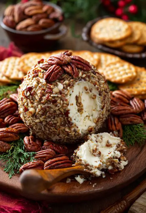 Cheese Ball Pecan Crusted Recipe