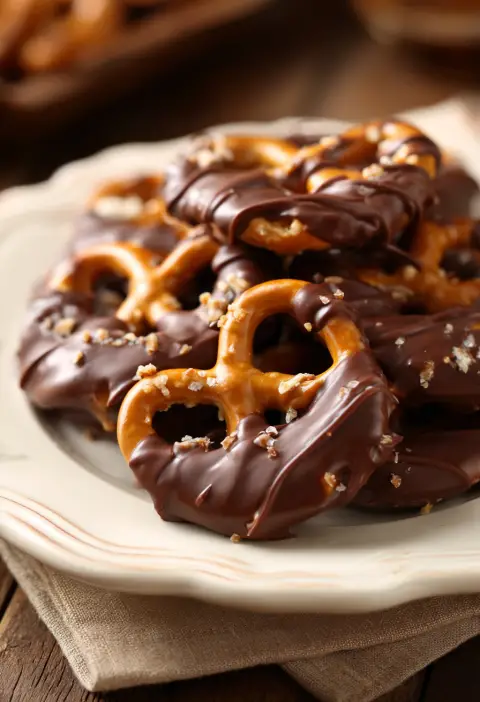 Chocolate Covered Peanut Butter Pretzels Recipe