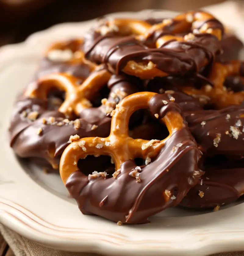 Chocolate Covered Peanut Butter Pretzels Recipe