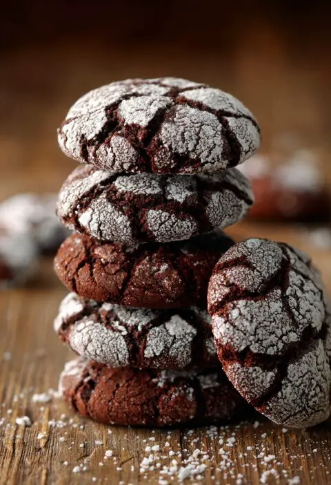 Chocolate Crinkle Cookies Recipe