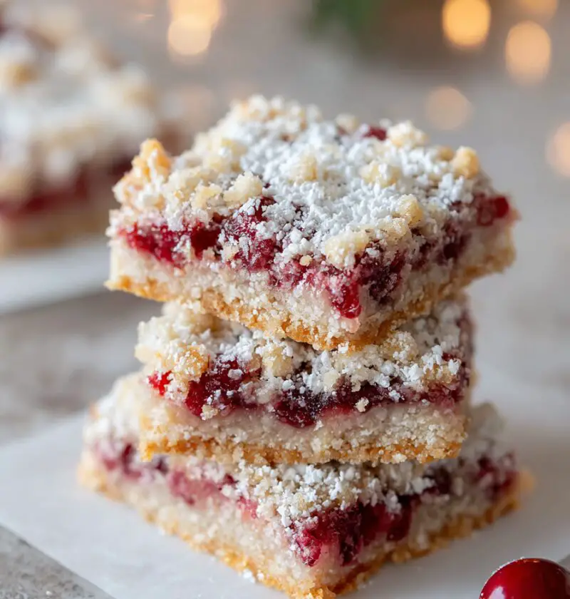 Christmas Cherry Bars Recipe