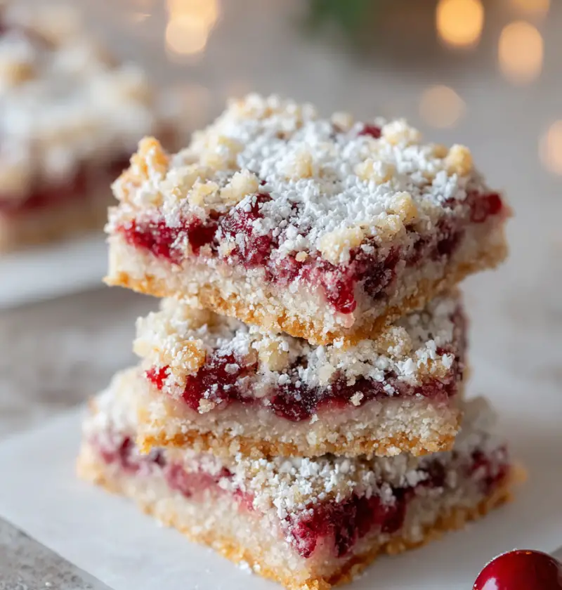 Christmas Cherry Bars Recipe