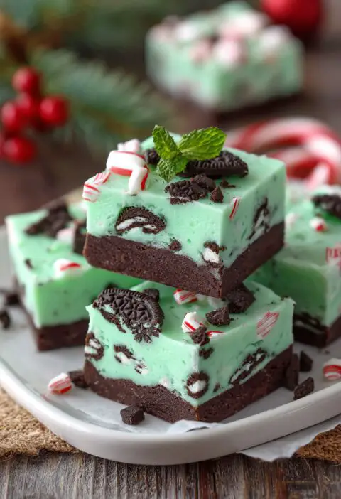 Christmas Mint Oreo Fudge Recipe