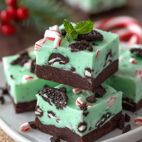 Christmas Mint Oreo Fudge Recipe