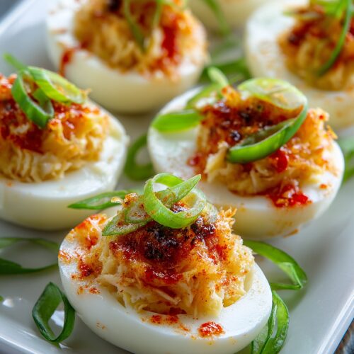 Crab Rangoon Deviled Eggs Recipe