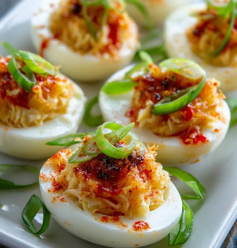 Crab Rangoon Deviled Eggs Recipe