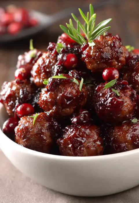 Cranberry Meatballs Slow Cooker Recipe