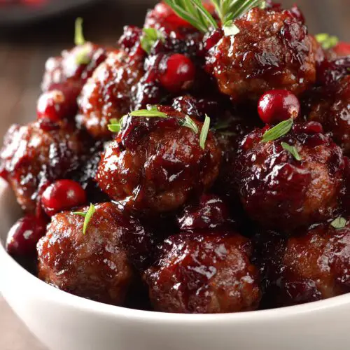Cranberry Meatballs Slow Cooker Recipe