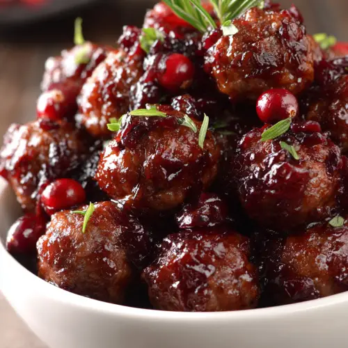 Cranberry Meatballs Slow Cooker Recipe