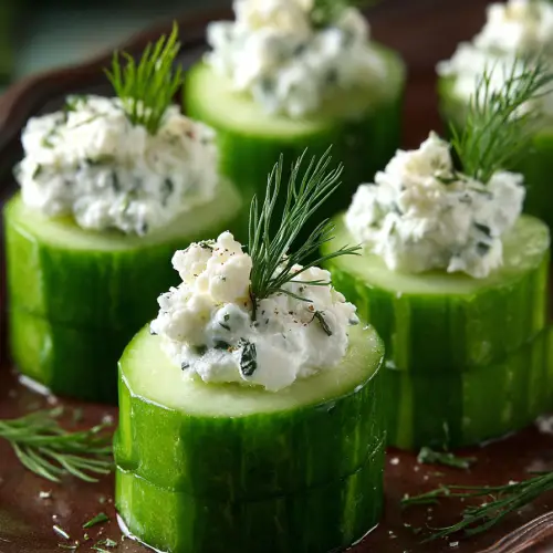 Cucumber Bites with Herb Cheese Recipe