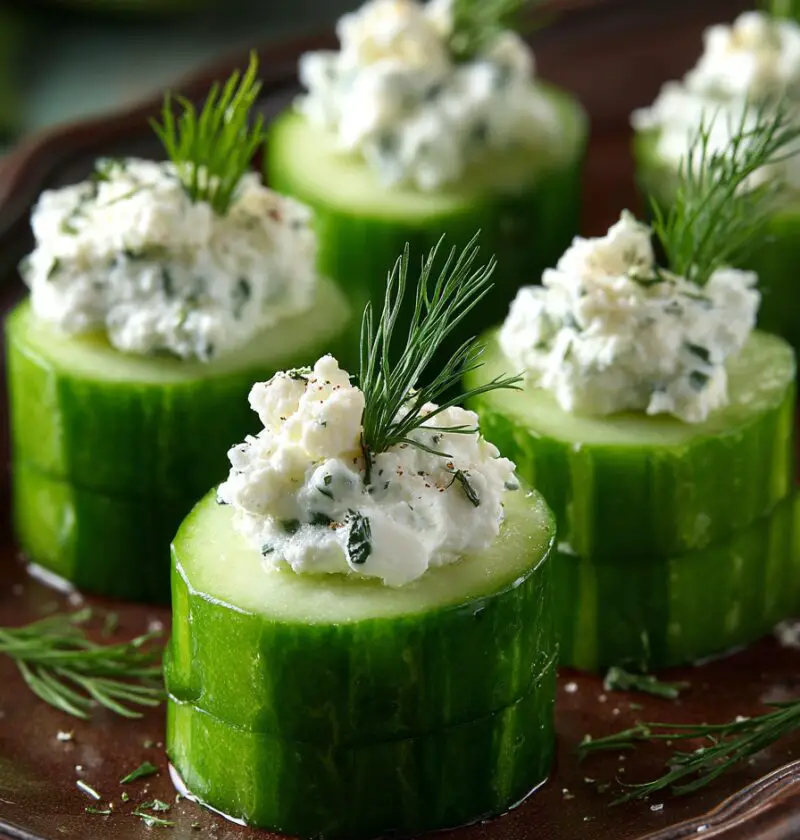 Cucumber Bites with Herb Cheese Recipe
