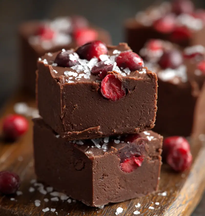 Dark Chocolate Cherry Fudge Recipe