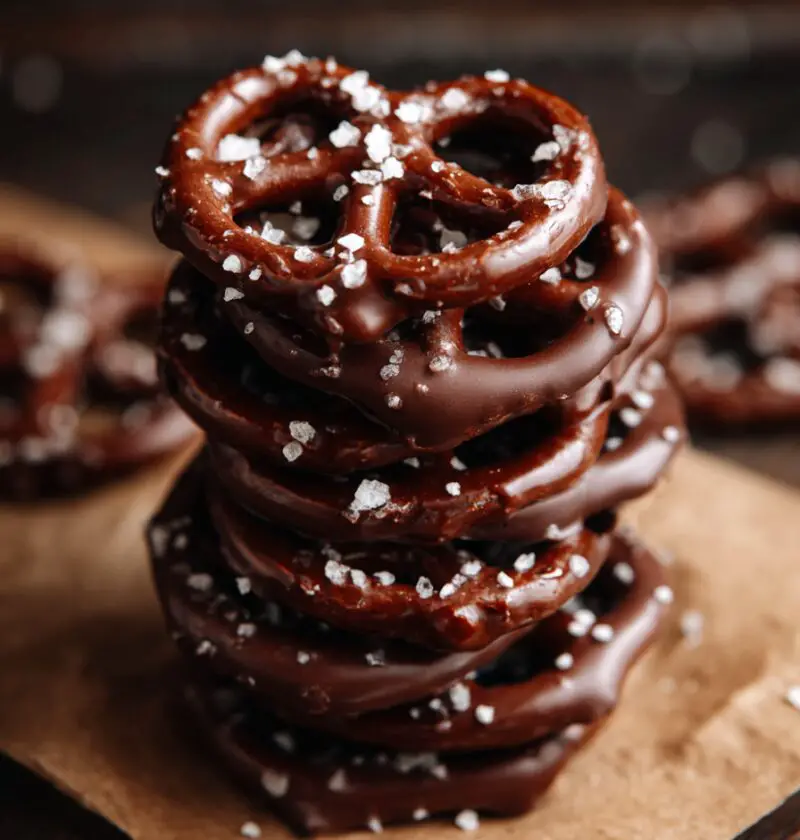 Dark Chocolate Sea Salt Pretzels Recipe