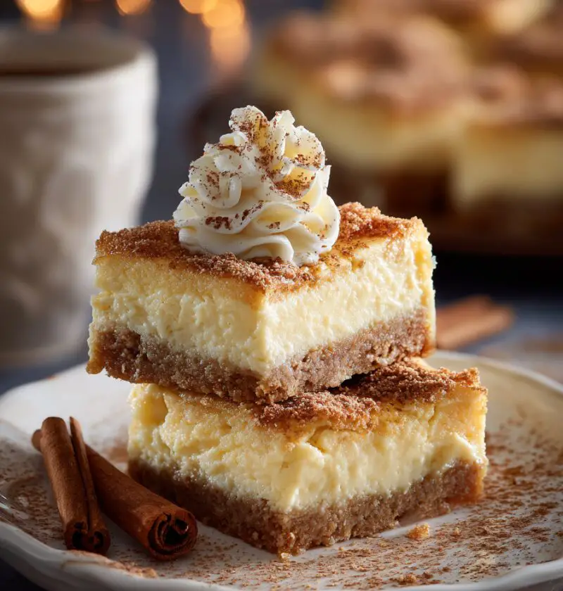 Eggnog Cheesecake Bars Recipe