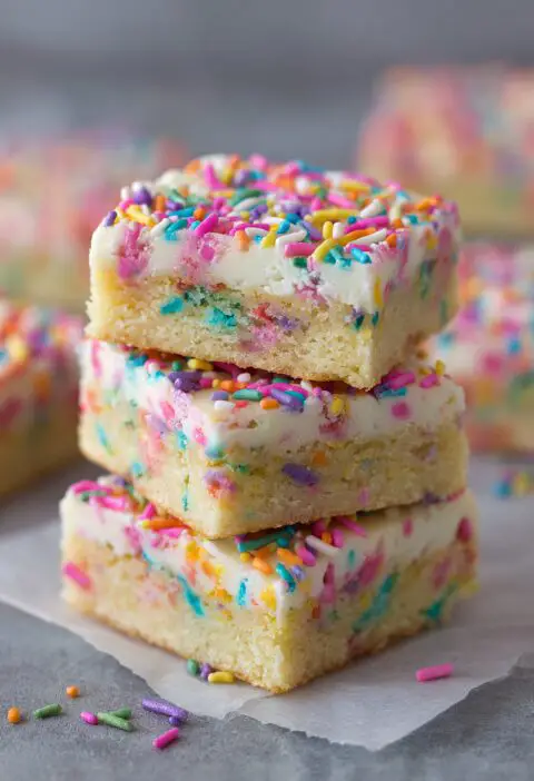 Funfetti Sugar Cookie Bars Recipe