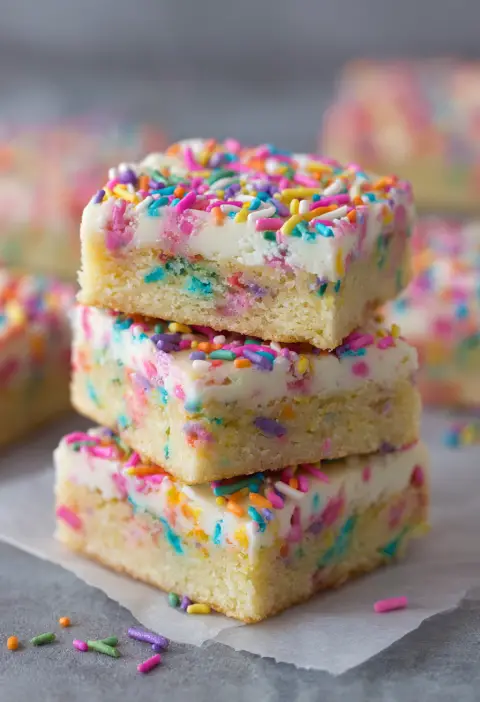 Funfetti Sugar Cookie Bars Recipe