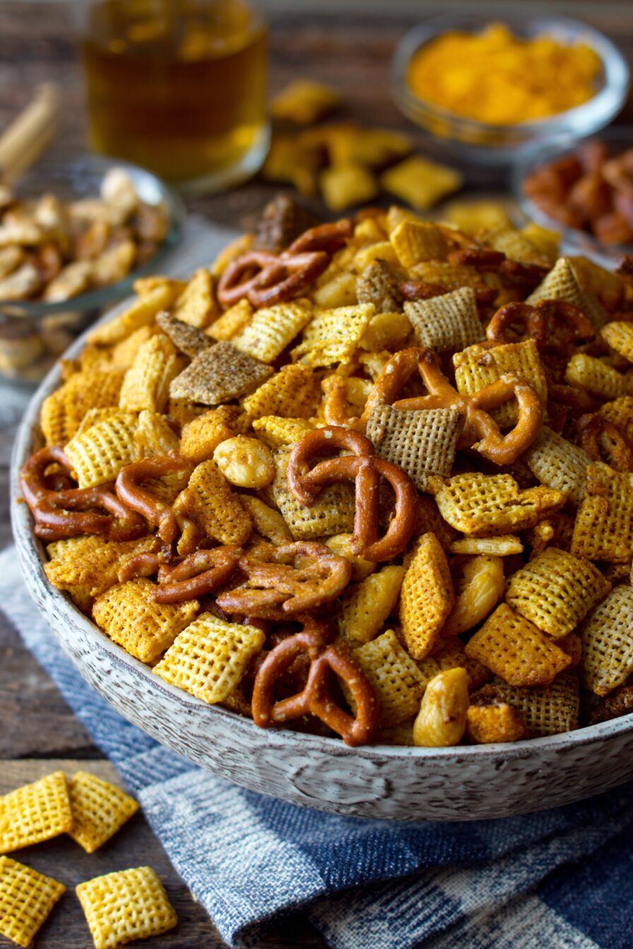 Game Day Spicy Chex Mix Recipe – Then and Now Recipes