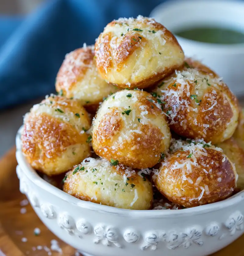 Garlic Parmesan Pretzel Bites Recipe