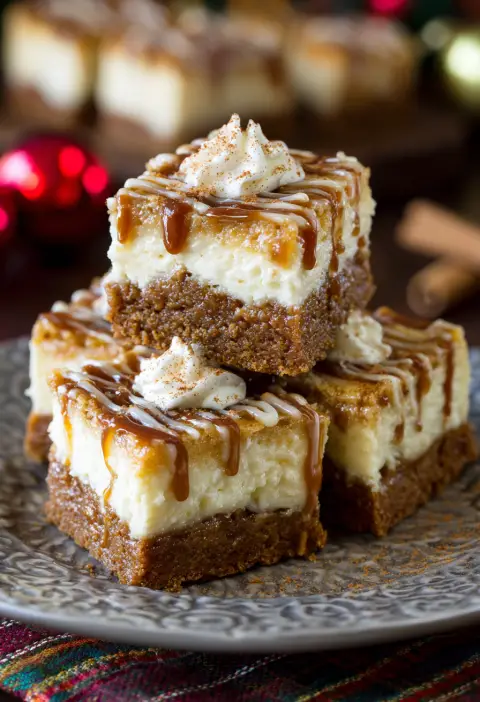 Gingerbread Cheesecake Bars Recipe
