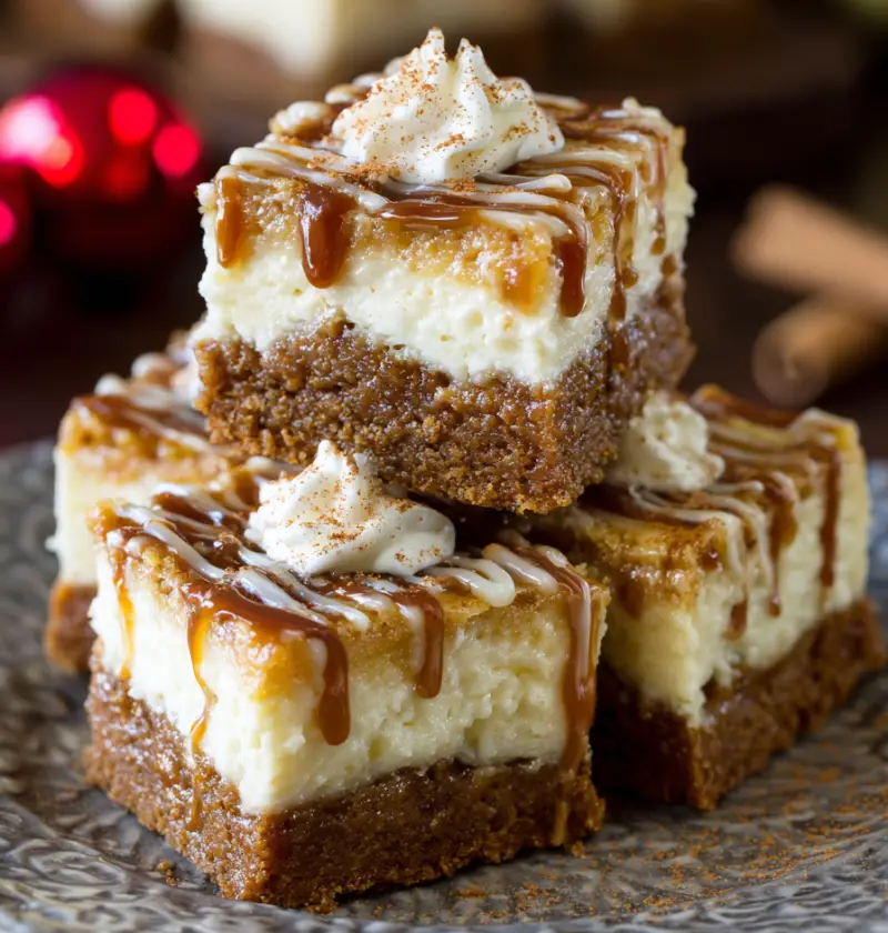 Gingerbread Cheesecake Bars Recipe