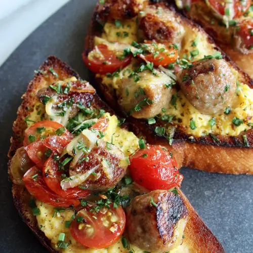 Hanky Panky Sausage Toast Recipe