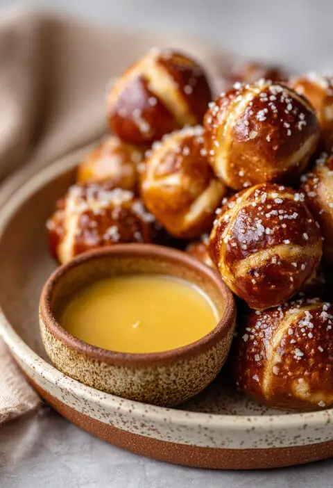 Honey Mustard Pretzel Bites Recipe