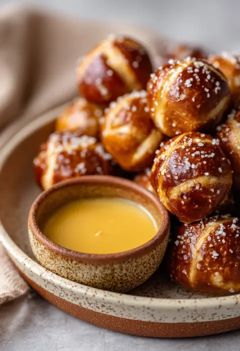 Honey Mustard Pretzel Bites Recipe