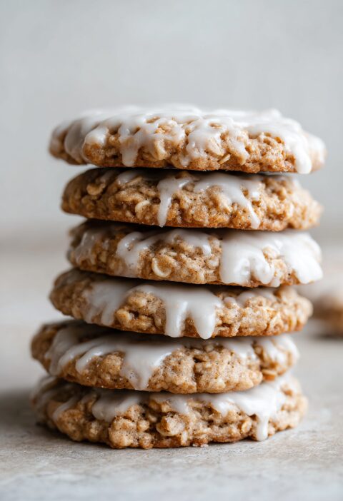 Iced Oatmeal Cookies Recipe