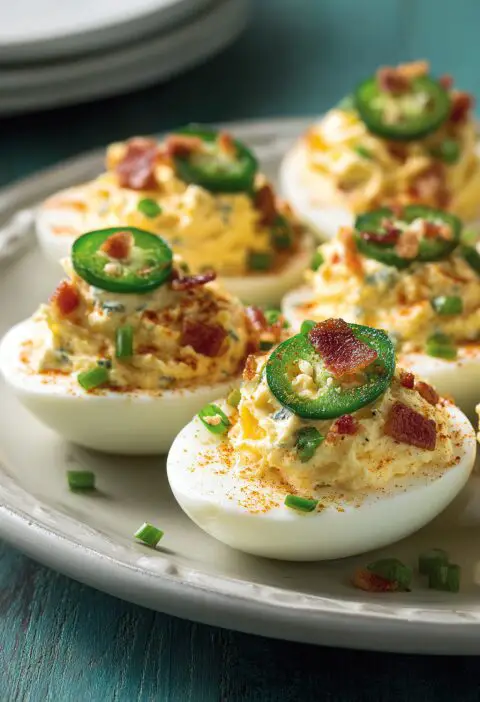 Jalapeño Popper Deviled Eggs Recipe